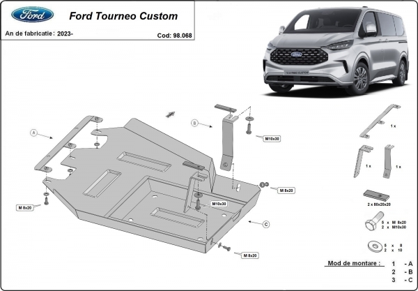 Scut rezervor AdBlue Ford Tourneo Custom 