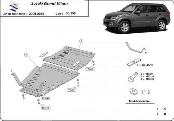 Set de scuturi Suzuki Grand Vitara 