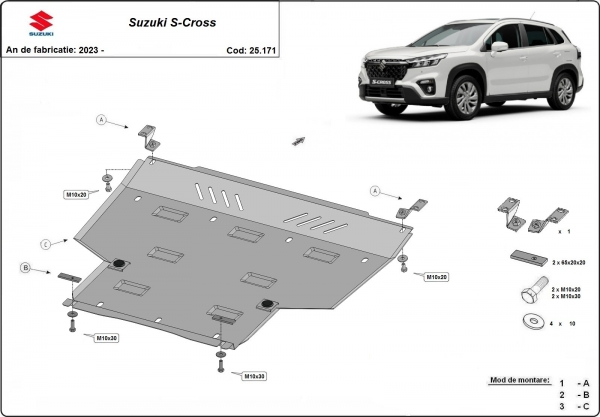 Set de scuturi Suzuki S-Cross 