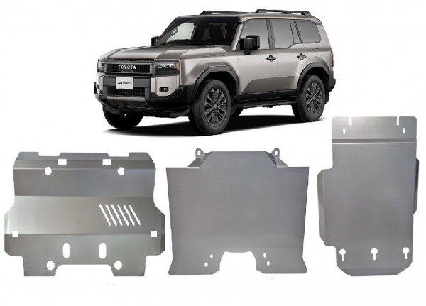Set de scuturi din aluminiu  Toyota Land Cruiser 