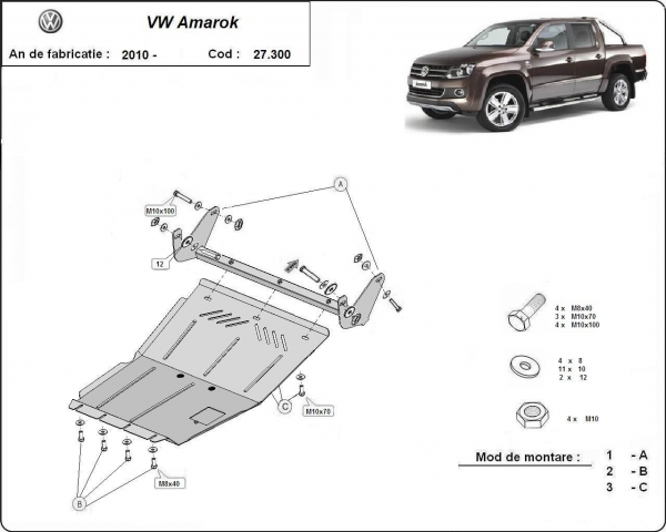 Scut motor Volkswagen Amarok 