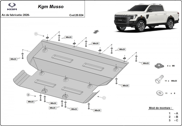 Scut motor KGM Musso   
