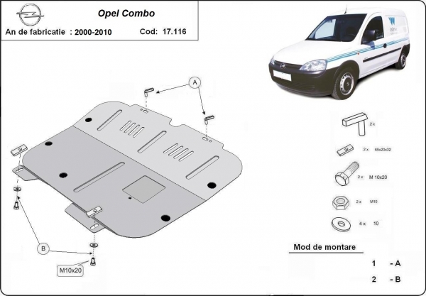 Scut motor Opel Combo 
