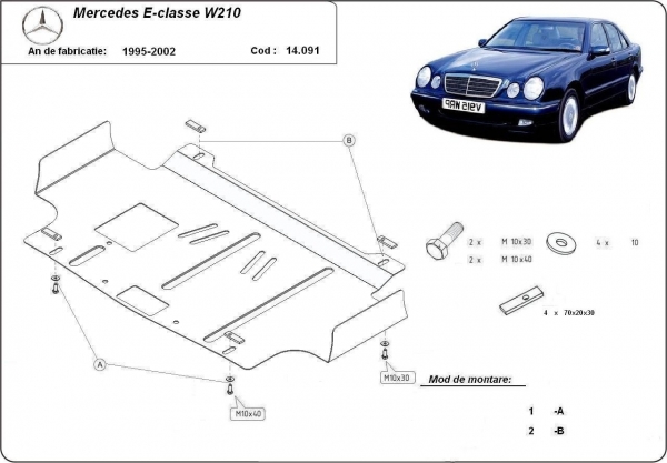 Scut motor Mercedes E-Class W210 