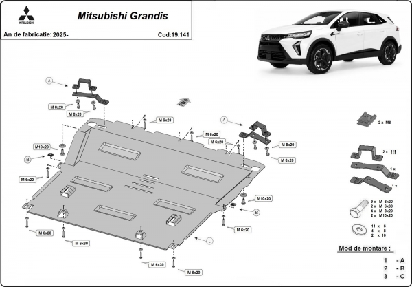 Scut motor Mitsubishi Grandis 