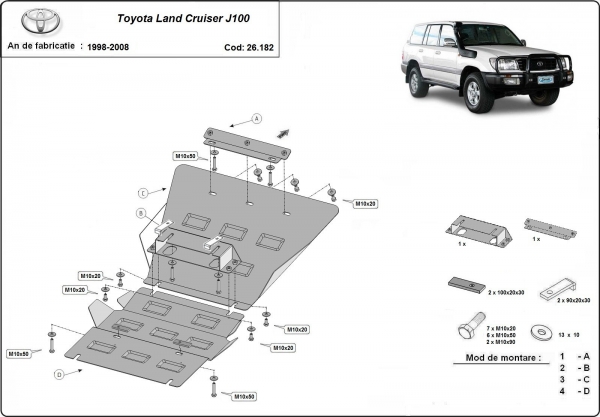 Scut motor Toyota Land Cruiser J100 