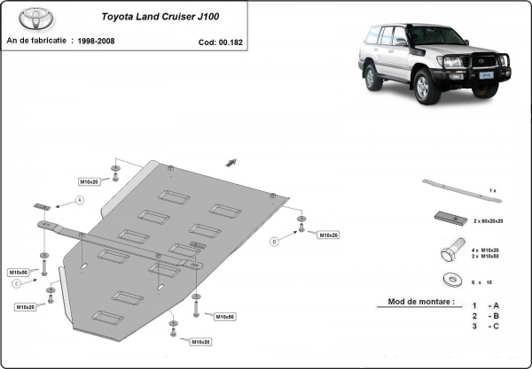 Scut cutie de viteză Toyota Land Cruiser  J100 