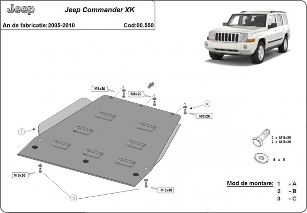 Scut cutie de viteză  Jeep Commander - JL 