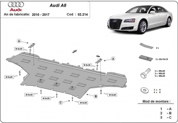 Scut motor Audi A8 