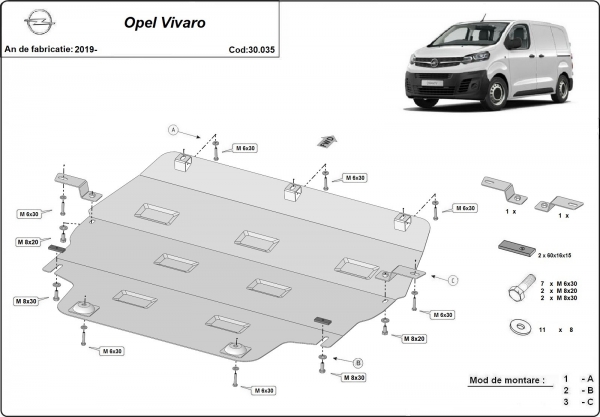 Scut Motor Opel Vivaro  