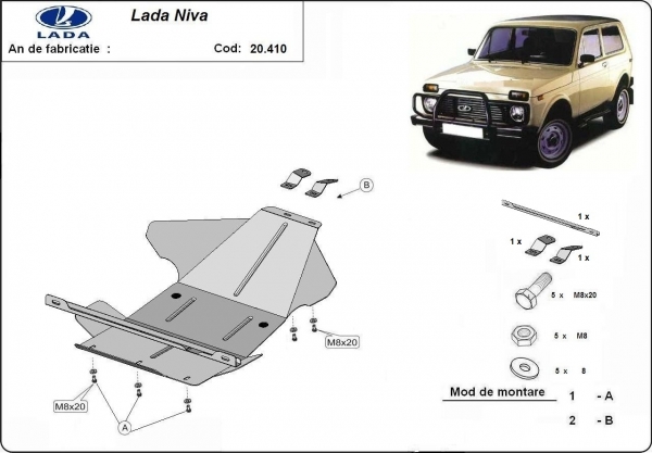 Scut motor Lada Niva 