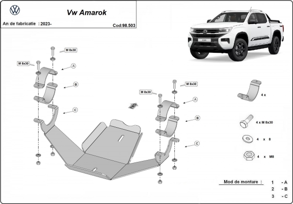 Scut diferențial spate Volkswagen Amarok 