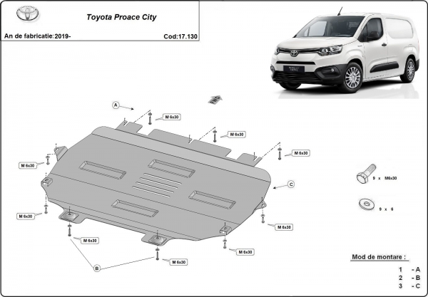 Scut motor Toyota Proace City 