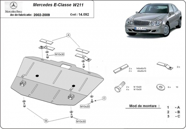 Scut motor Mercedes E-Class W211 3
