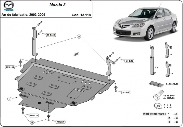Scut motor Mazda 3 