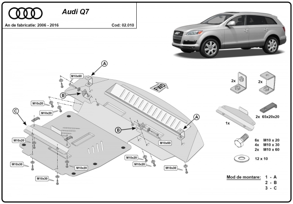 Scut motor Audi Q7 