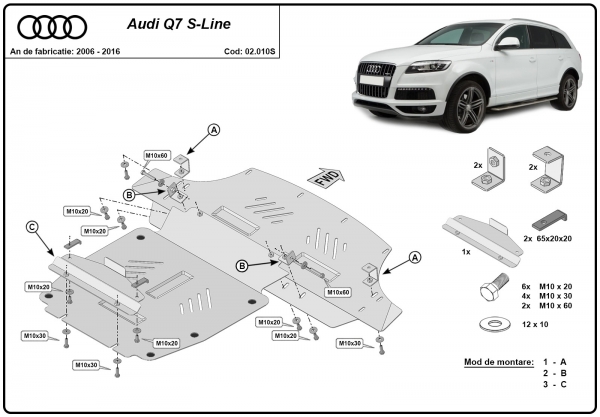 Scut motor Audi Q7 S-Line 3