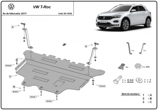 Scut motor Volkswagen T-Roc  3