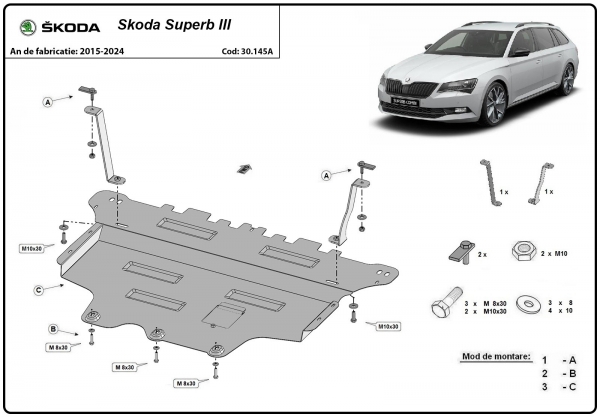 Scut motor Skoda Superb  