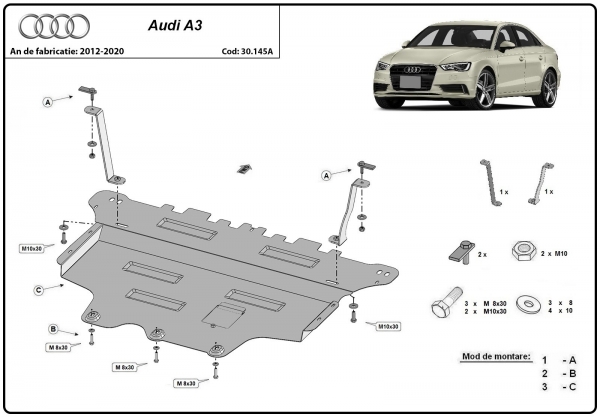 Scut motor Audi A3 (8V) 3