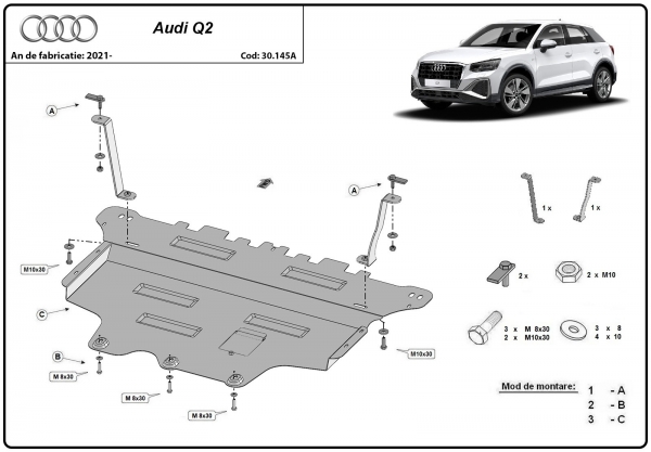 Scut motor Audi Q2 3