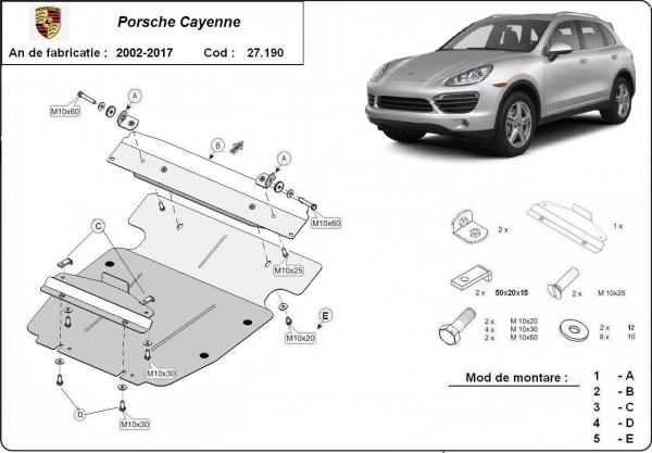 Scut motor Porsche Cayenne 3