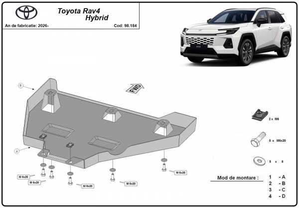 Scut Diferential spate Toyota Rav4 Hybrid 3