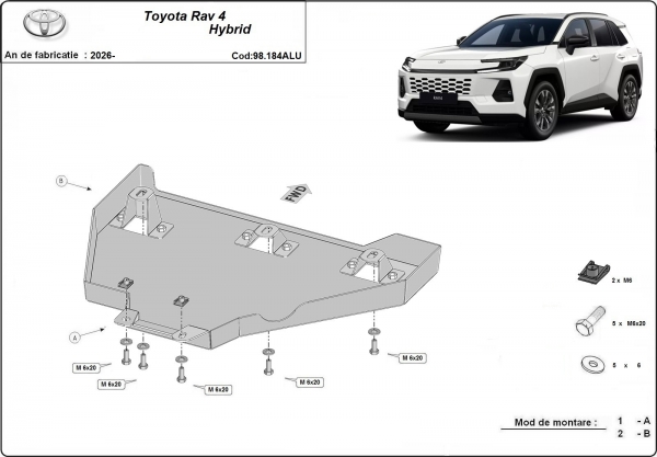 Scut diferențial din aluminiu Toyota RAV4 3