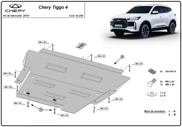 Scut motor Chery Tiggo 4  