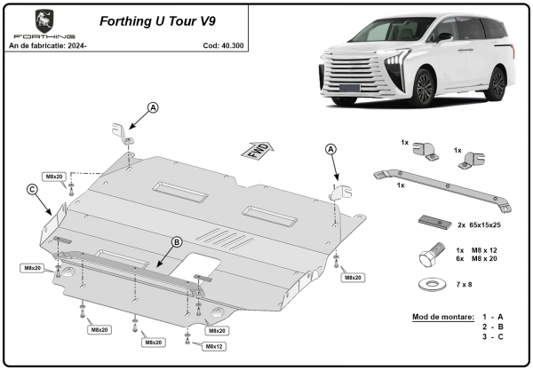 Scut motor Forthing U Tour V9 3