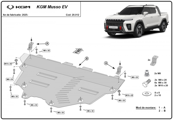 Scut motor KGM Musso EV   3