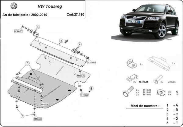 Scut motor Volkswagen Touareg R5 3
