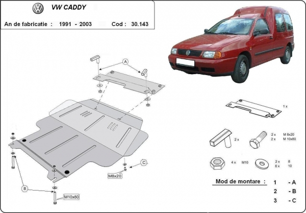 Scut motor Volkswagen Caddy 3