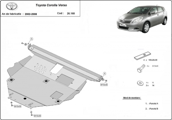 Scut motor Toyota Corolla Verso 3
