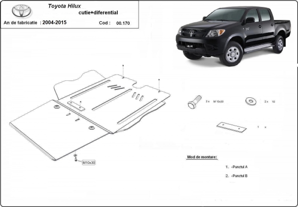 Scut diferențial Toyota Hilux 3