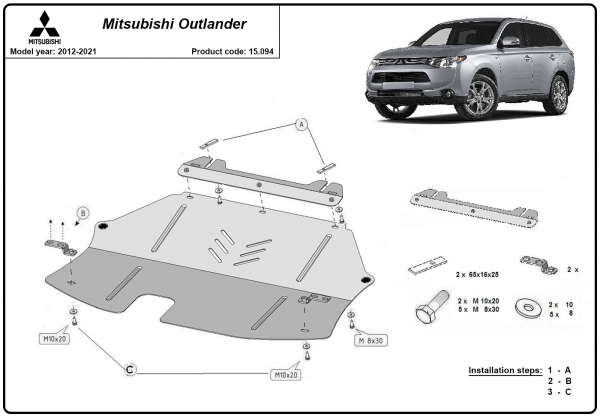 Scut motor Mitsubishi Outlander 3