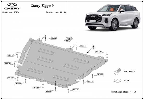 Scut motor Chery Tiggo 9 3