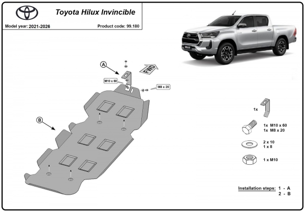 Scut rezervor Toyota Hilux Invincible 3