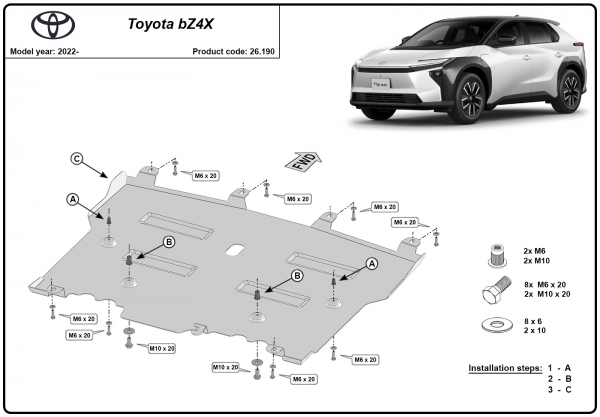 Scut motor Toyota BZ4X 3