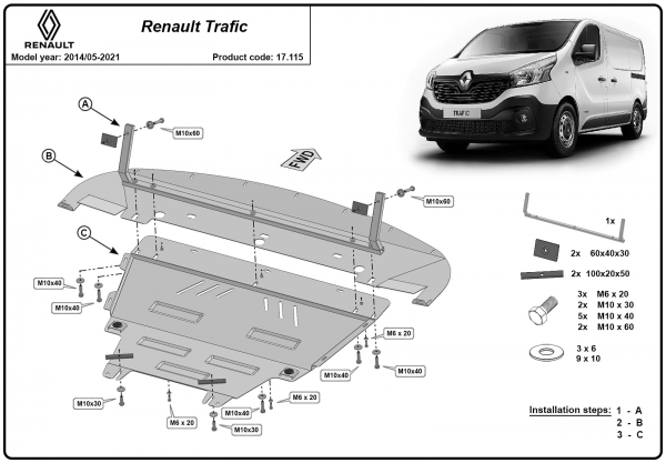 Scut Motor Renault Trafic dupa 2014 3