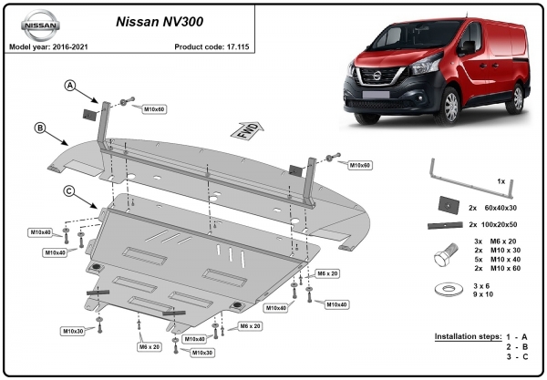 Scut motor Nissan NV300 3