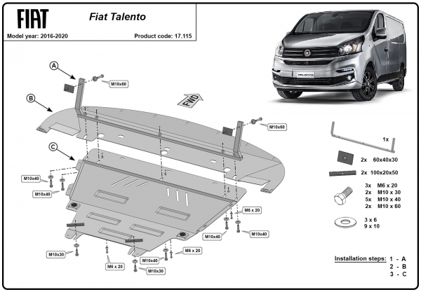 Scut motor Fiat Talento 3