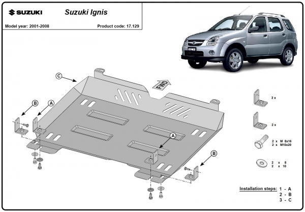 Scut motor și cutie de viteză Suzuki Ignis 3