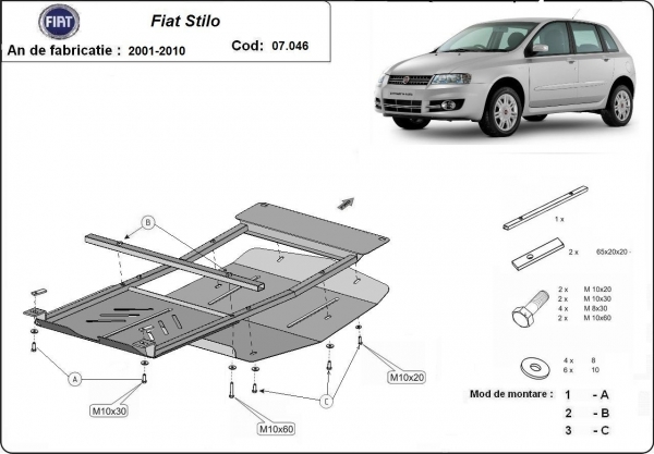 Scut motor Fiat Stilo 3