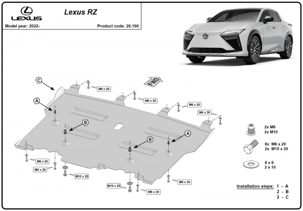 Scut motor Lexus RZ 3
