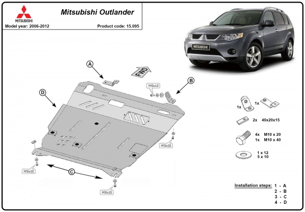 Scut motor Mitsubishi Outlander 3