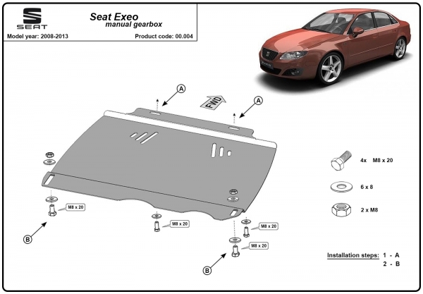 Scut cutie de viteză manuală  Seat Exeo 3