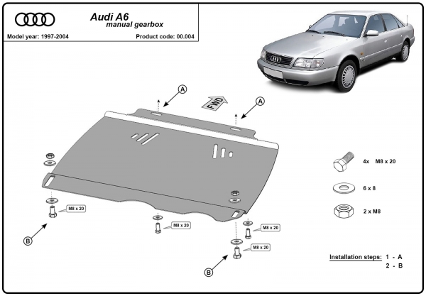 Scut cutie de viteză manuală  Audi A6 3