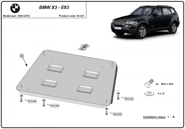 Scut motor BMW X3 3