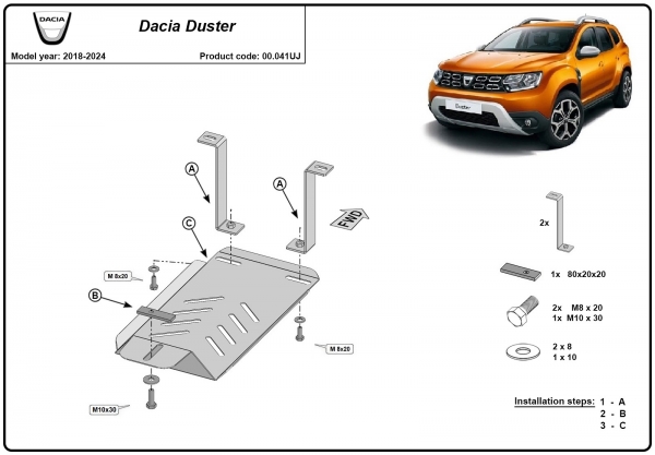 Scut diferențial Dacia Duster 4x4 3